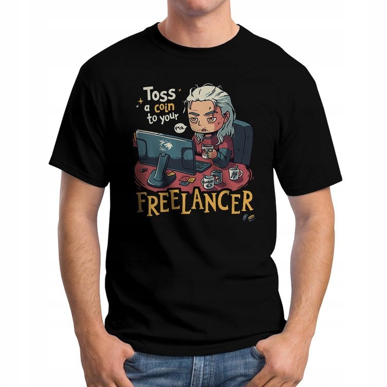 

Koszulka T-Shirt Wiedźmin Freelancer Geek L