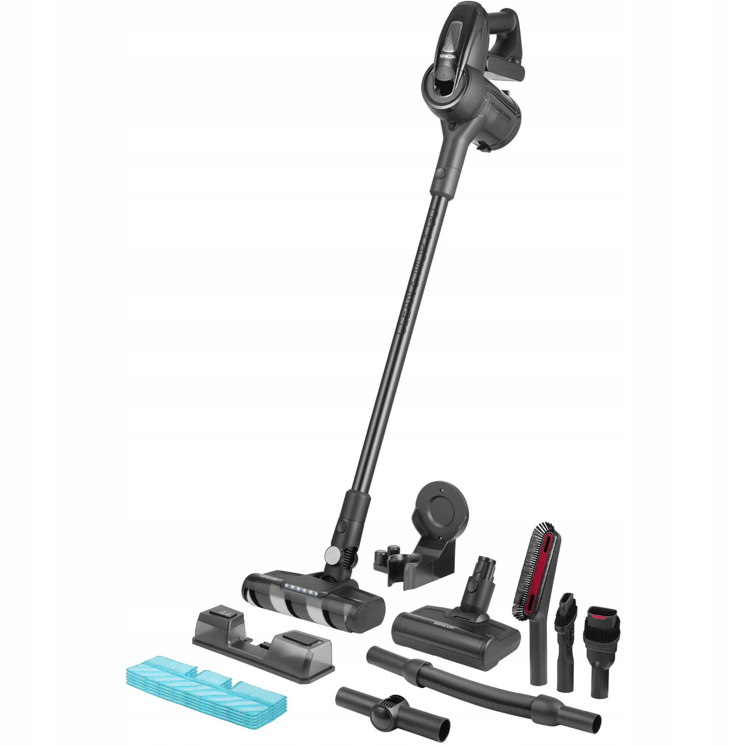 Vertikálny vysávač s mopom 4v1 Sencor Svc 8776BK čierny