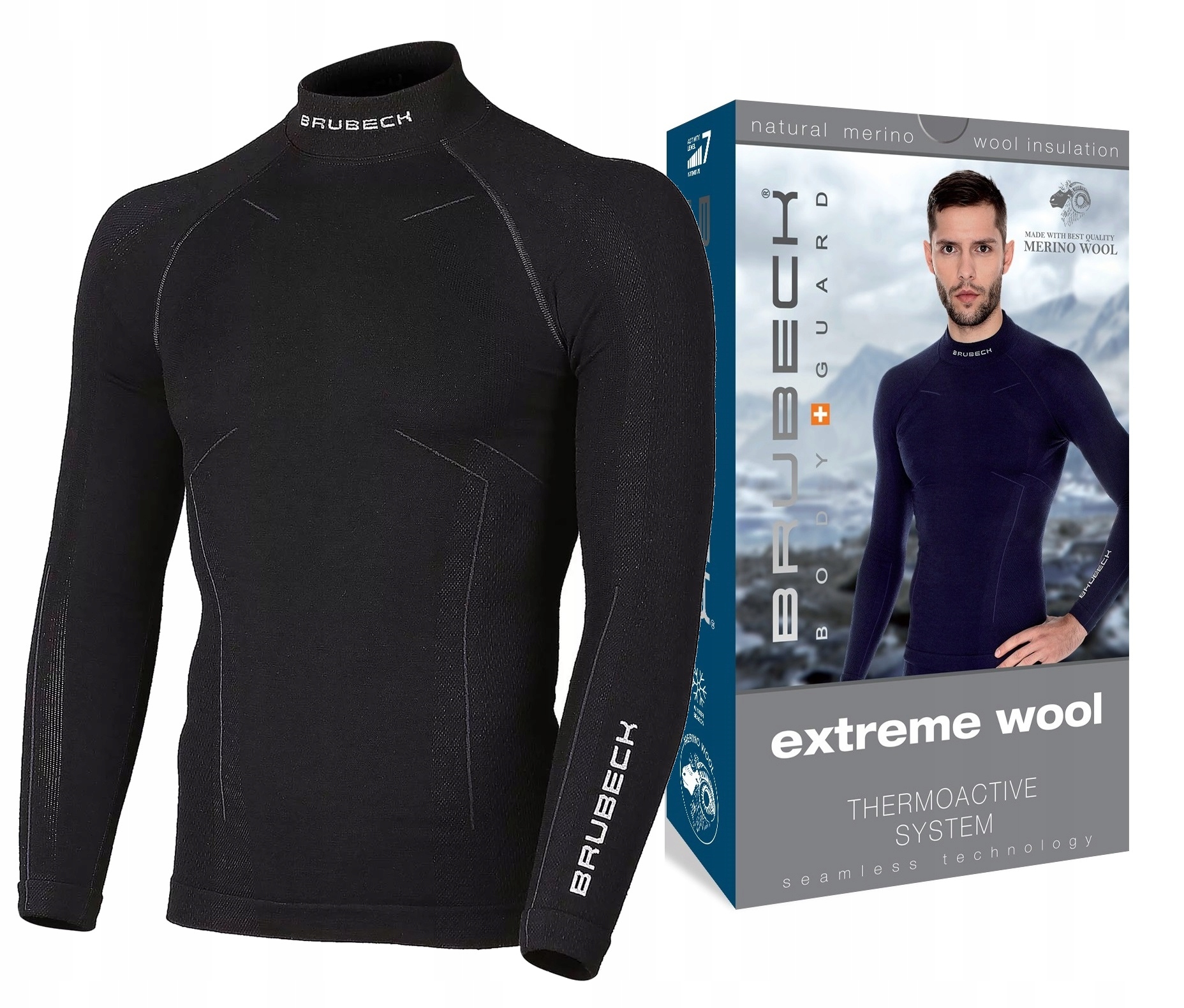 

Ultra Ciepła Termoaktywna Koszulka Z Merynosa -XL