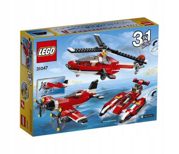 LEGO 3w1 CREATOR 31047 SAMOLOT HELIKOPTER ŁÓDŹ GDA Marka LEGO