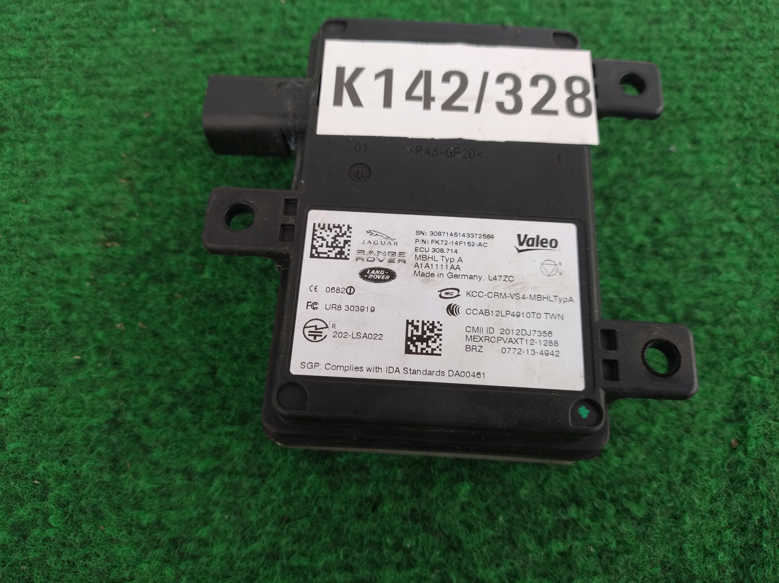 JAGUAR XE XF RANGE ROVER SPORT RADAR ASYSTENT supports RUCHU sensor module