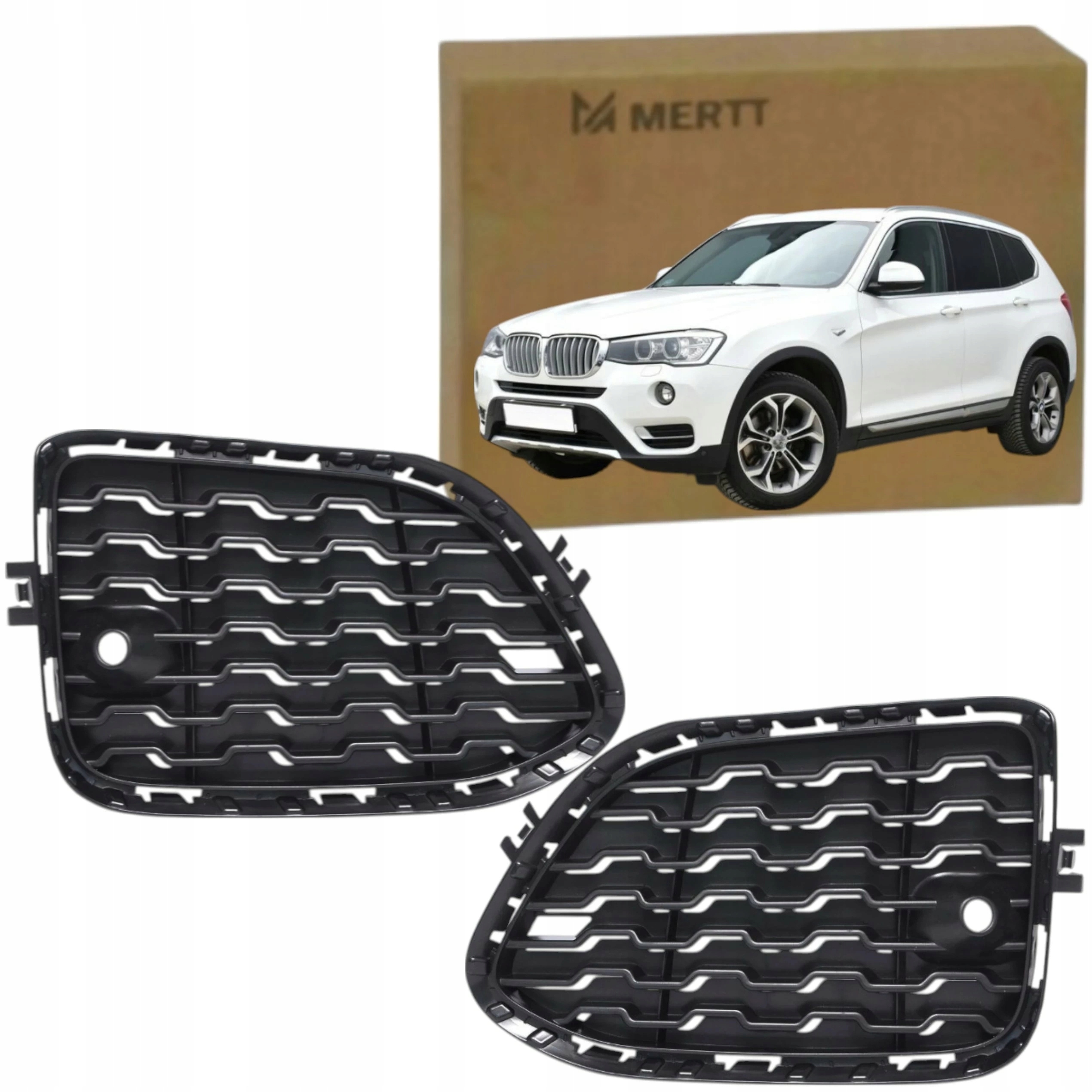 Sada x2 Mřížka Pravá Levá atrapa nárazníku M Balíček Bmw X3 F25 X4 F26 14+