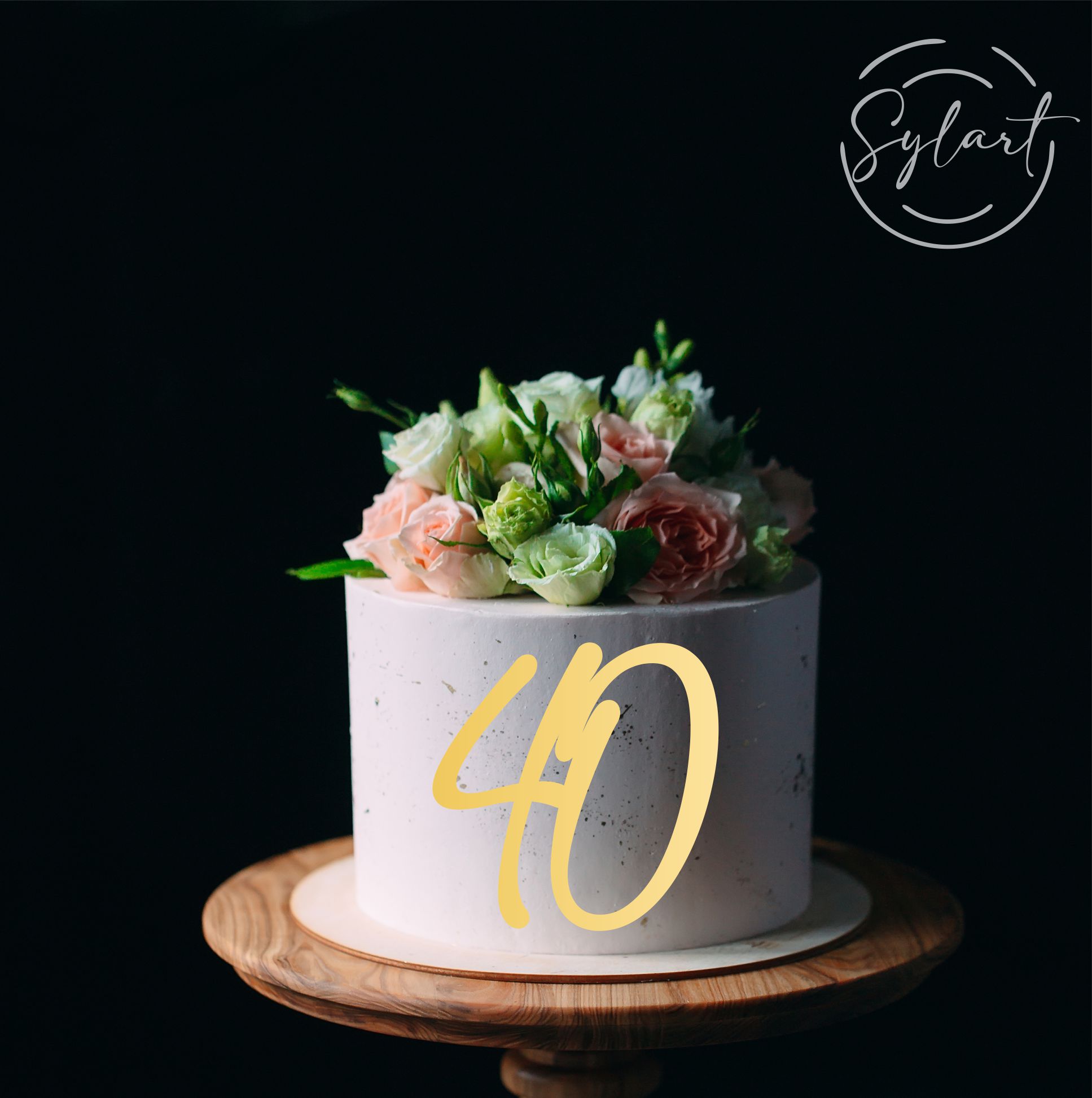 

Topper Na Bok Tortu Dowolna Liczba Cyfra Lustro