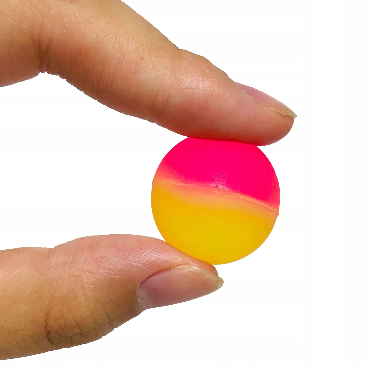 10x PIŁECZKI PIŁKI KULKI KAUCZUKOWE DWUKOLOROWE SKACZĄCE SENSORYCZNE 27mm Szerokość produktu 2.7 cm