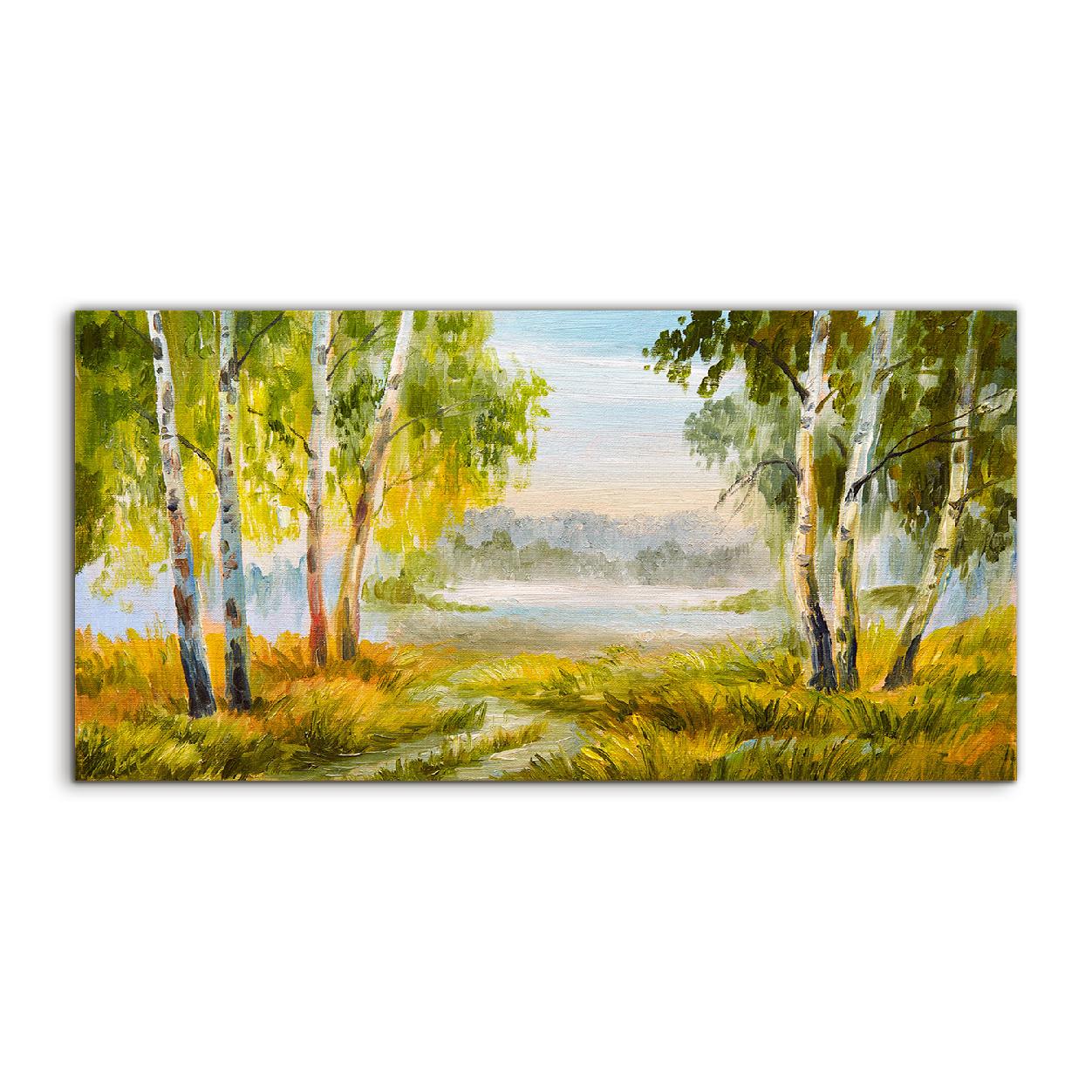 Akrylový obraz 100x50 na stenu Krajina Cesta Les