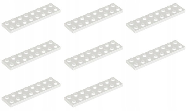 

Lego 3034 Płytka 2x8 biała Nowa (20g) 8 szt