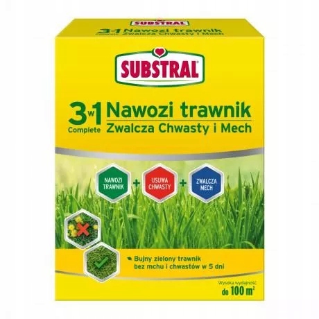

Substral Nawóz 3w1 do Trawy na Chwasty Mech 3,6kg