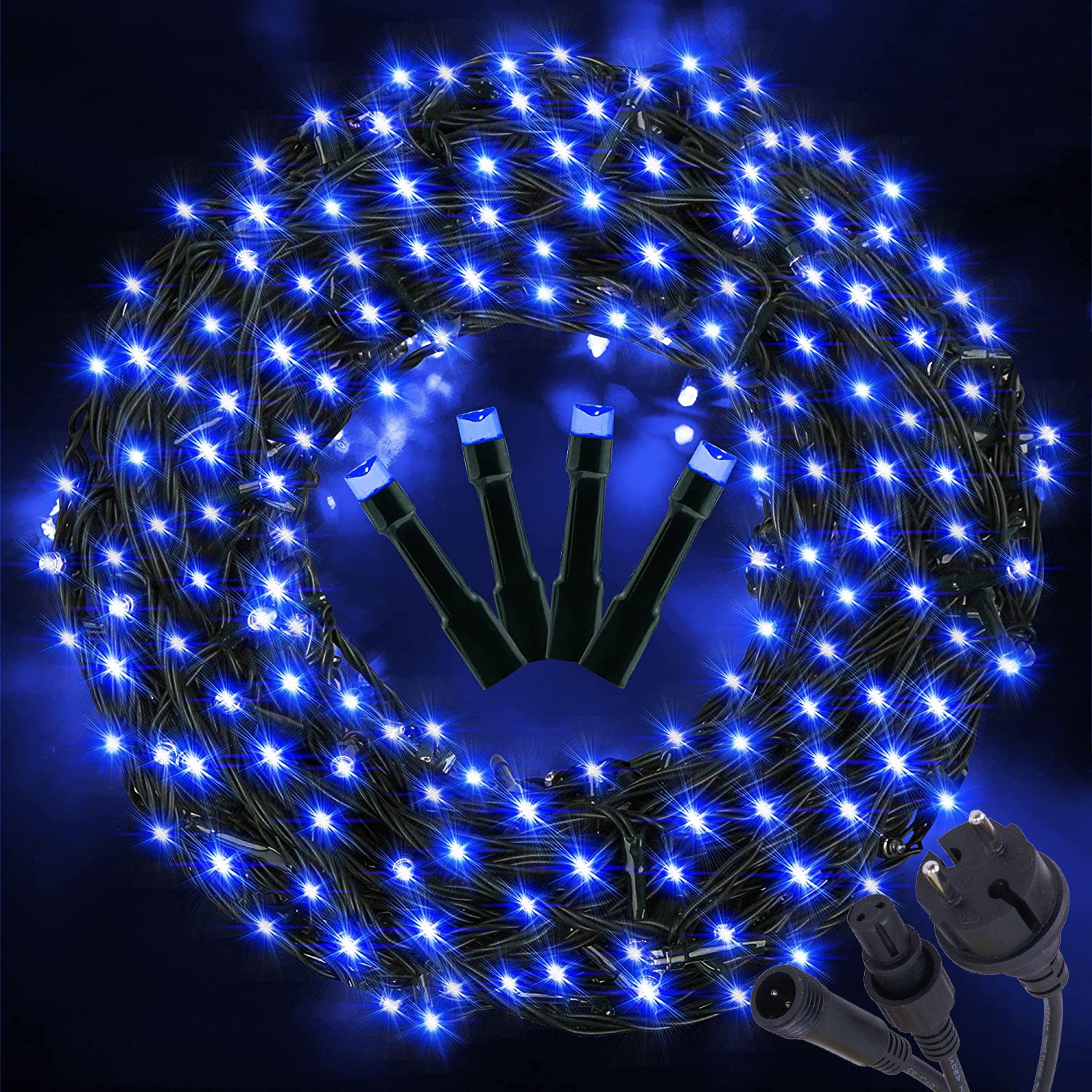 

Lampki Choinkowe 300 Led Zewnętrzne Niebieskie