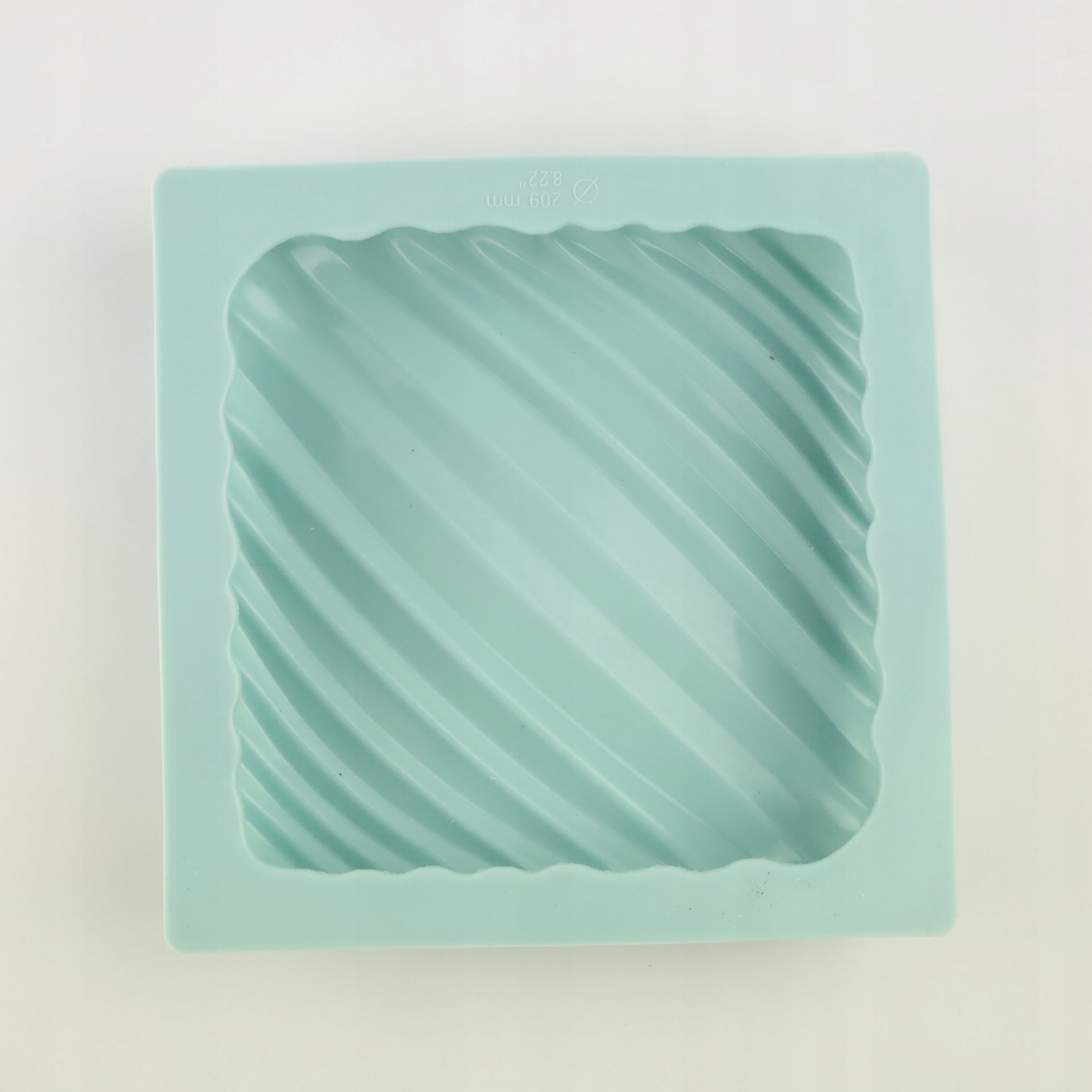 FORMA SILIKONOWA KWADRAT PASKI 3D NA BABKĘ DESER PRZEKĄSKI MUSY 17,5x17,5CM