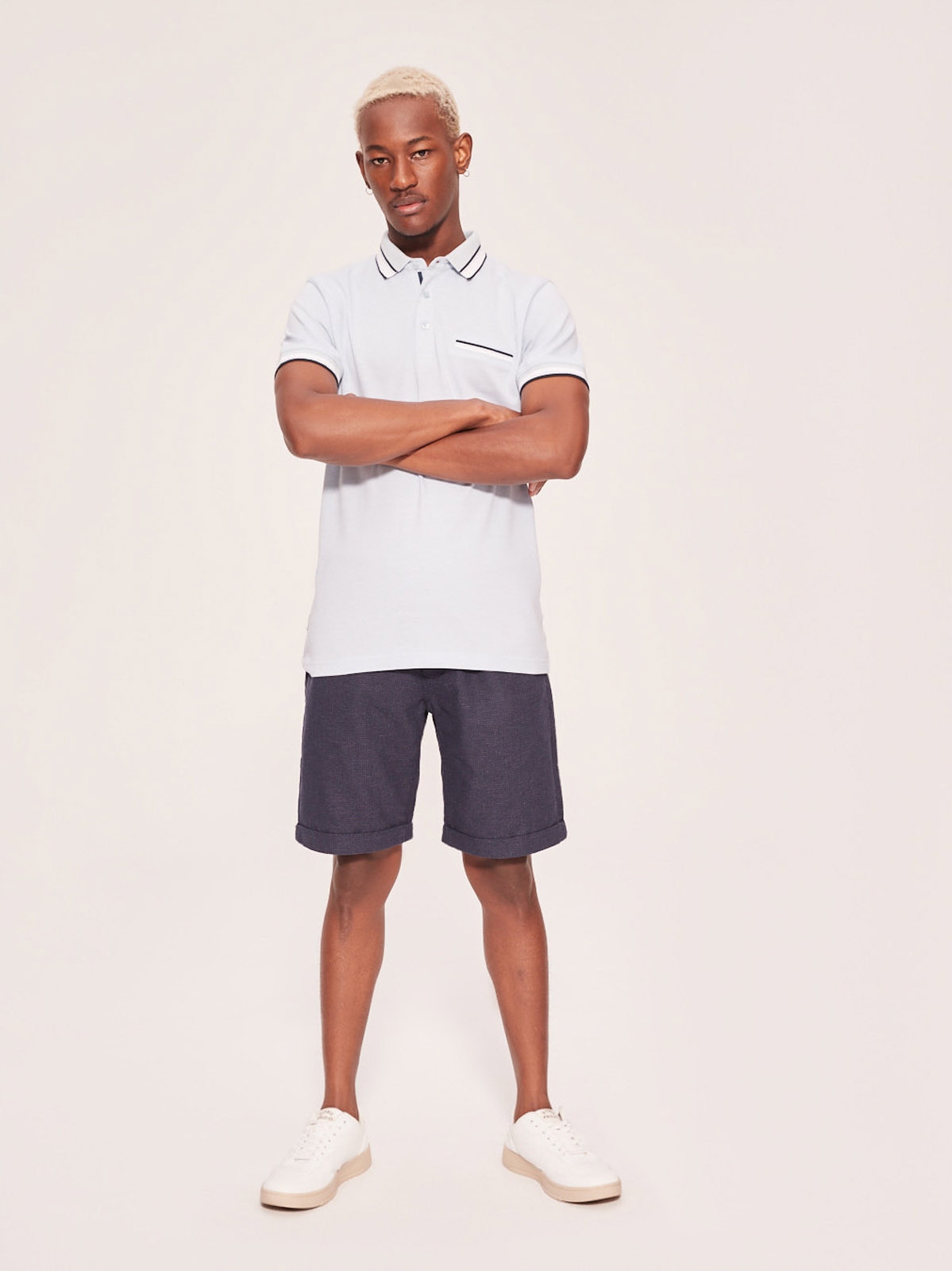 Krátké pánské kraťasy Prem Shorts 06 W458 tmavě modré 33