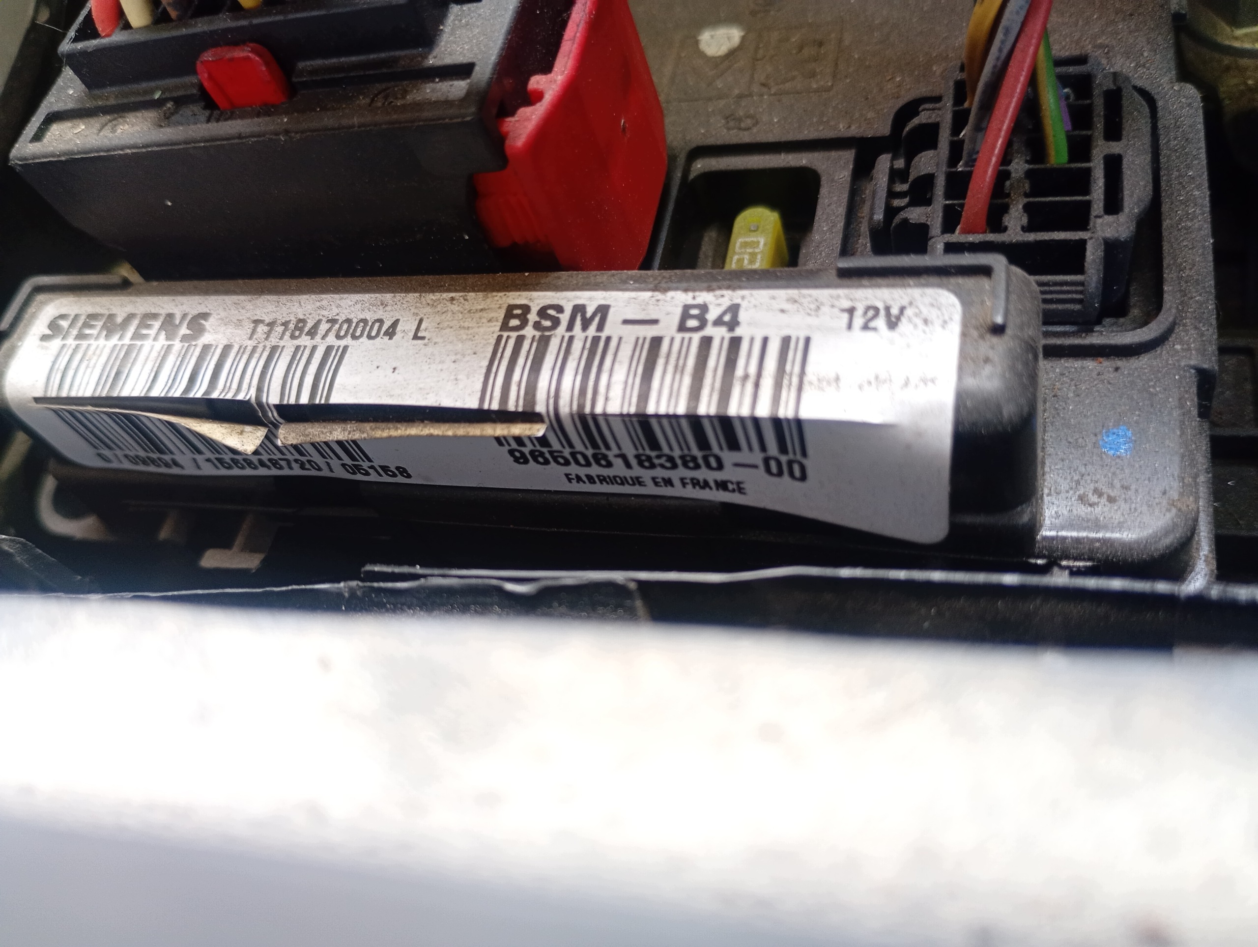 fuse box module BSM-B4 Citroen C3 02-10 1.4 OE 9650618380-00
