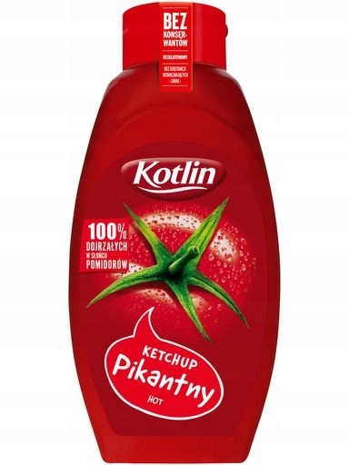 Levně 5 x Kotlin Kečup pikantní láhev 950 g