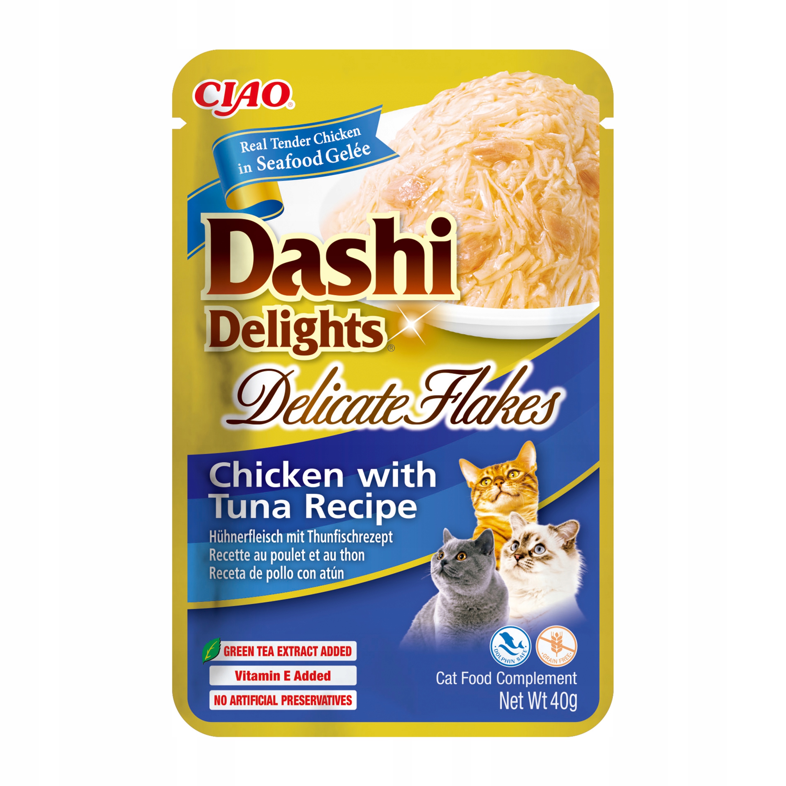 Levně Ciao Dashi Delights Deli Flakes Chicken & Tuna 40 g