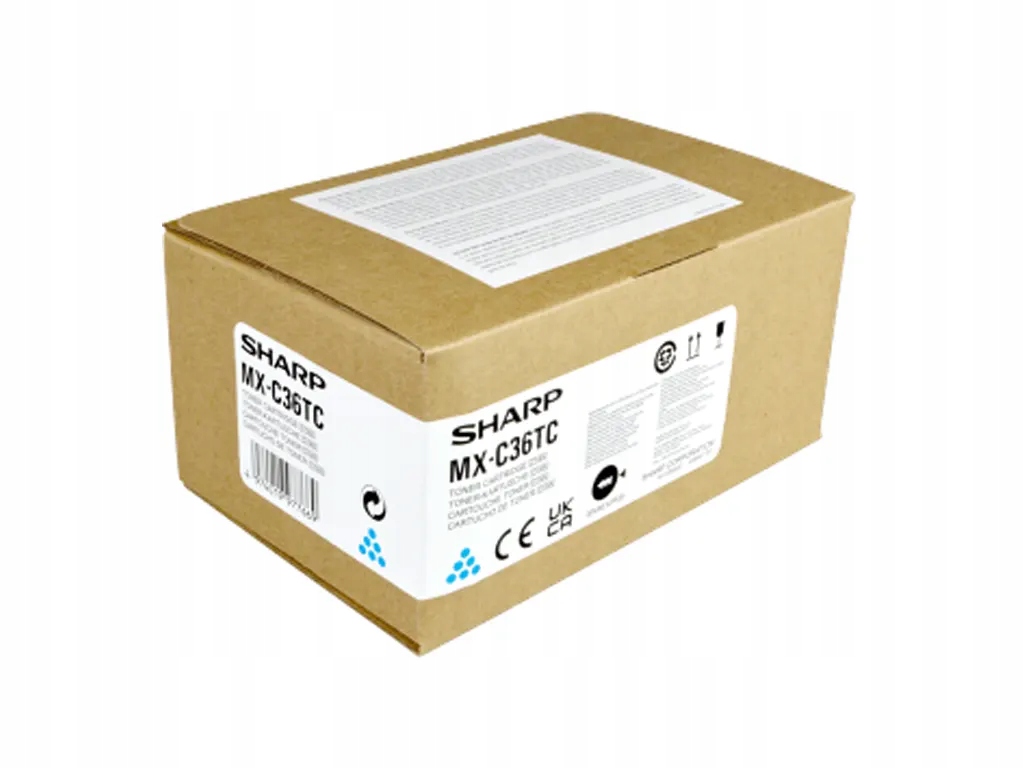 Toner Sharp MXC36TC MX-C36TC modrý (cyan)
