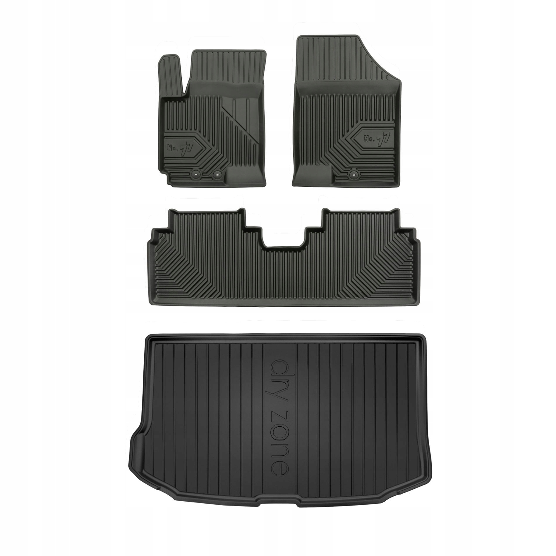 Gumové rohože rohož batožinového priestoru pre Kia Venga 2009 horná podlaha