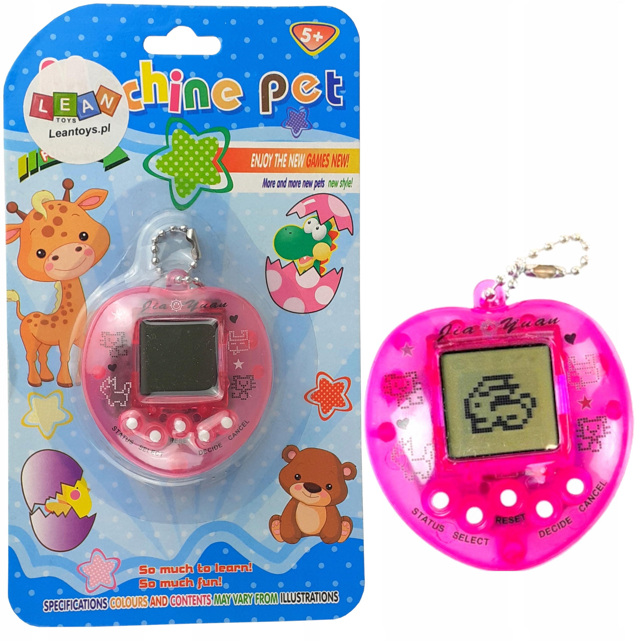 

Gra elektroniczna Tamagotchi + smycz różowa