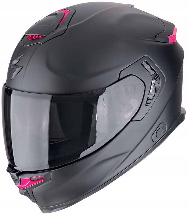 Integrálna motocyklová prilba Scorpion Exo-gt Sp Air Solid čierna ružová M