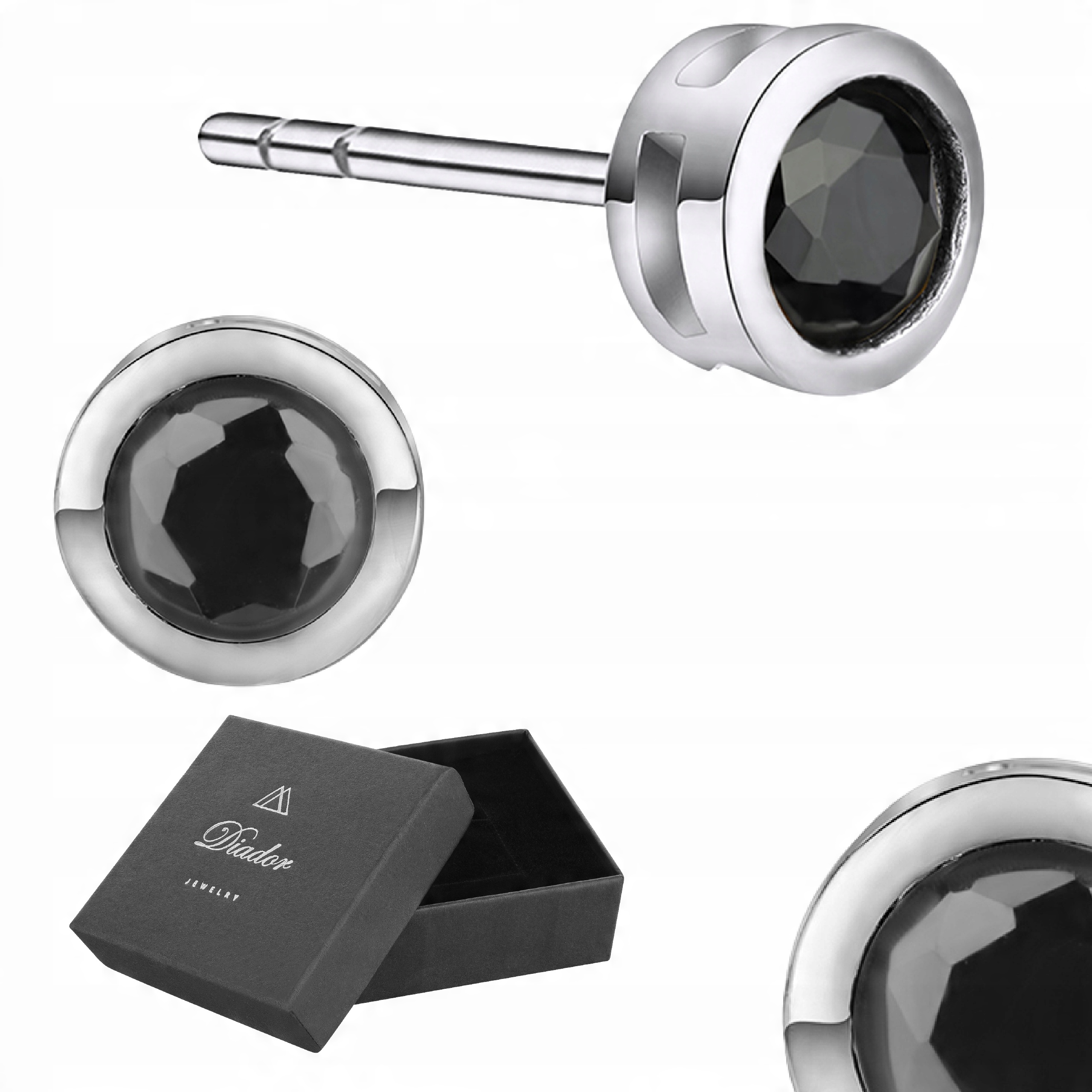 

Kolczyki Srebrne Cyrkonie 3 mm 925