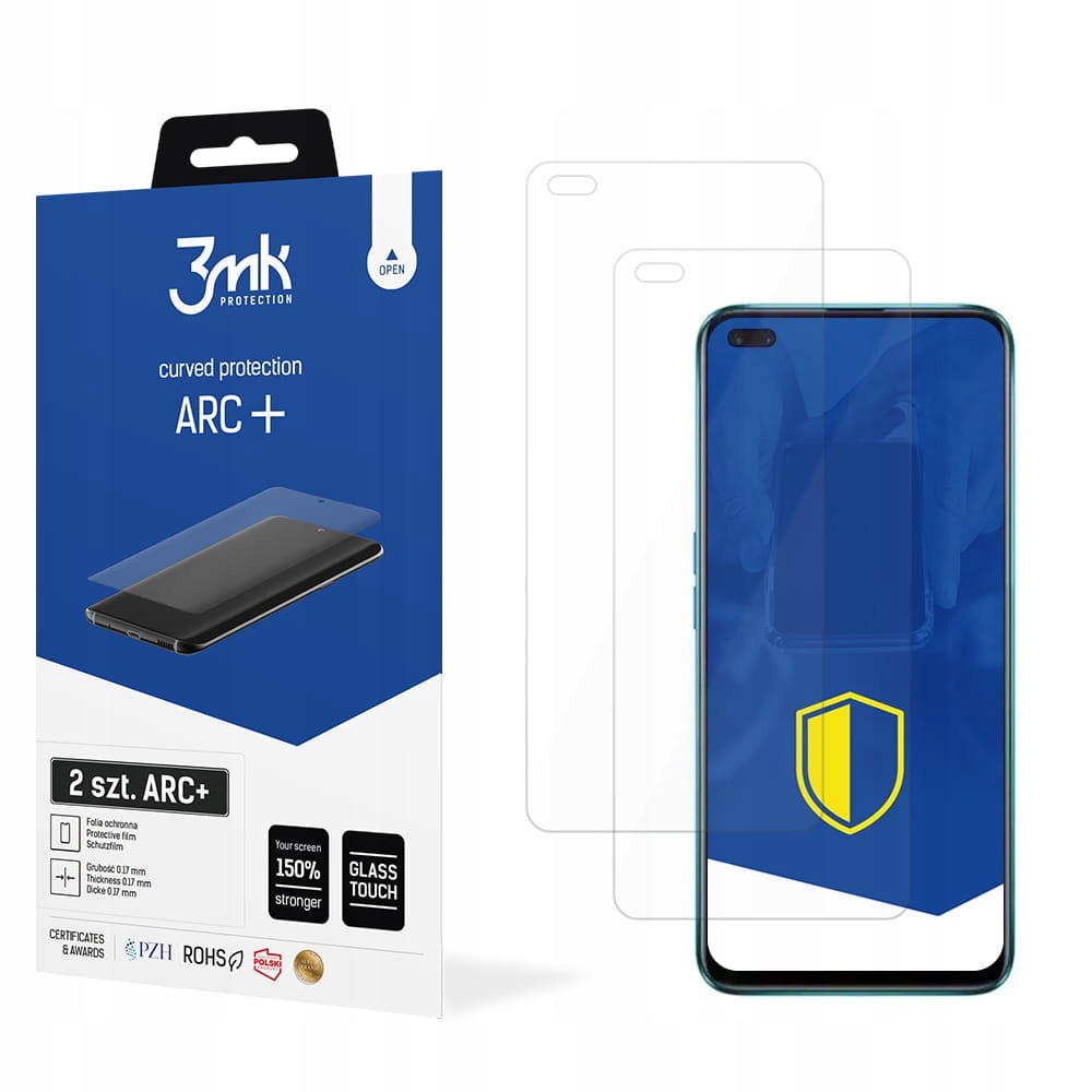 

2x Folia 3mk na przód na cały ekran do Oppo Reno 4