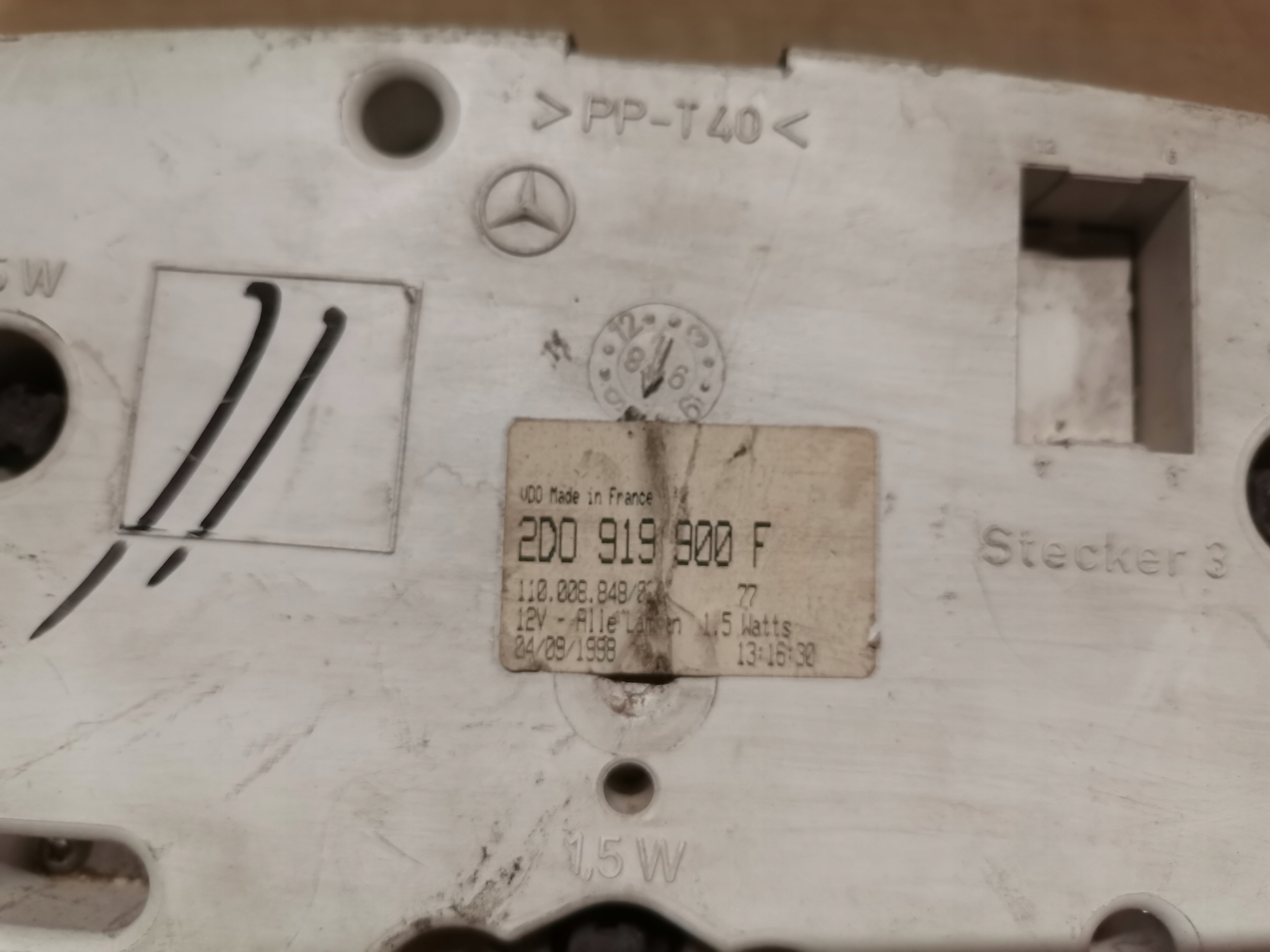 dials dials MERCEDES SPRINTER 901 VW LT 35 2D0919900F