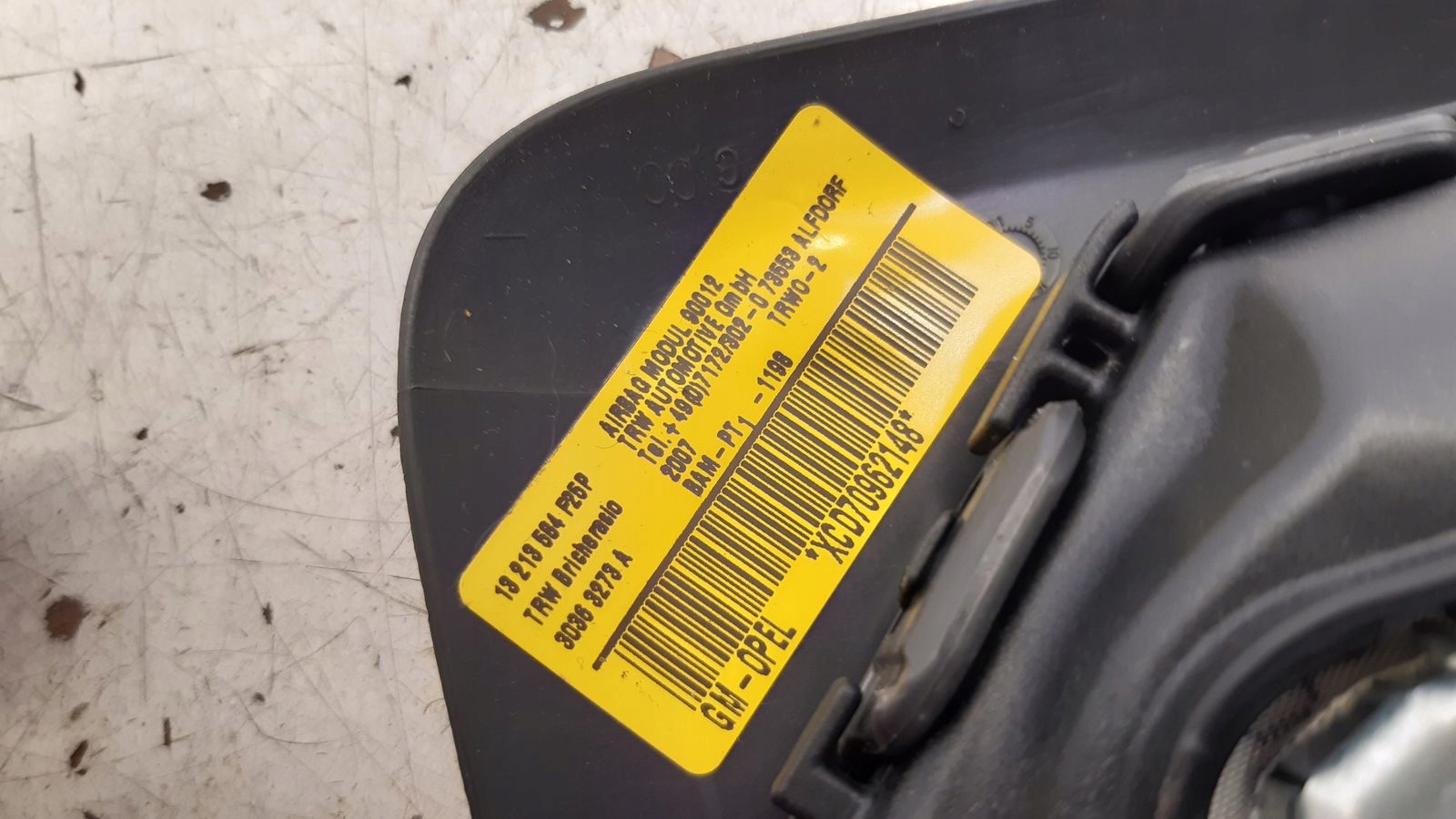 seat airbag left Opel Corsa D
