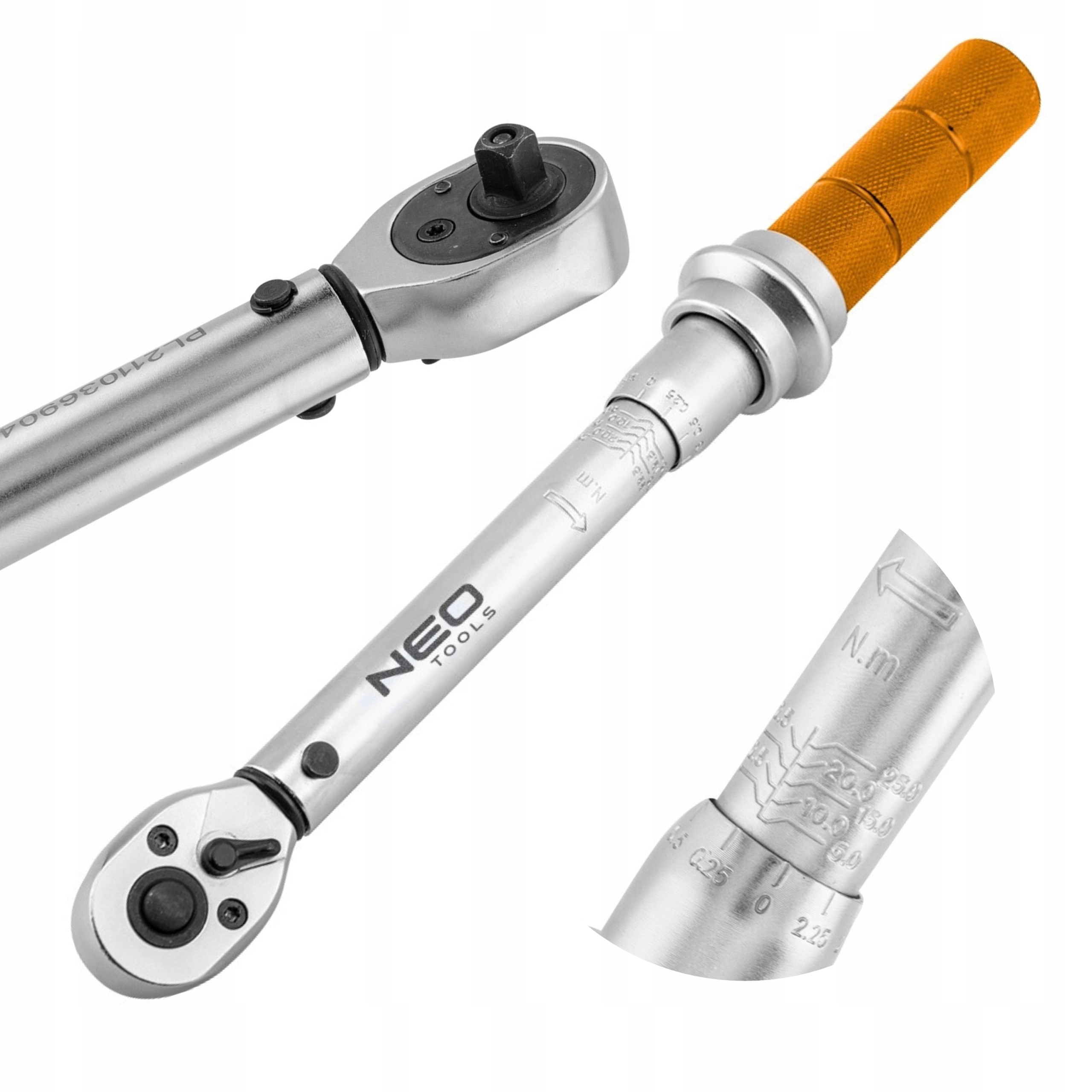 

Klucz Dynamometryczny 1/4", 5-25 Nm Neo 08-822