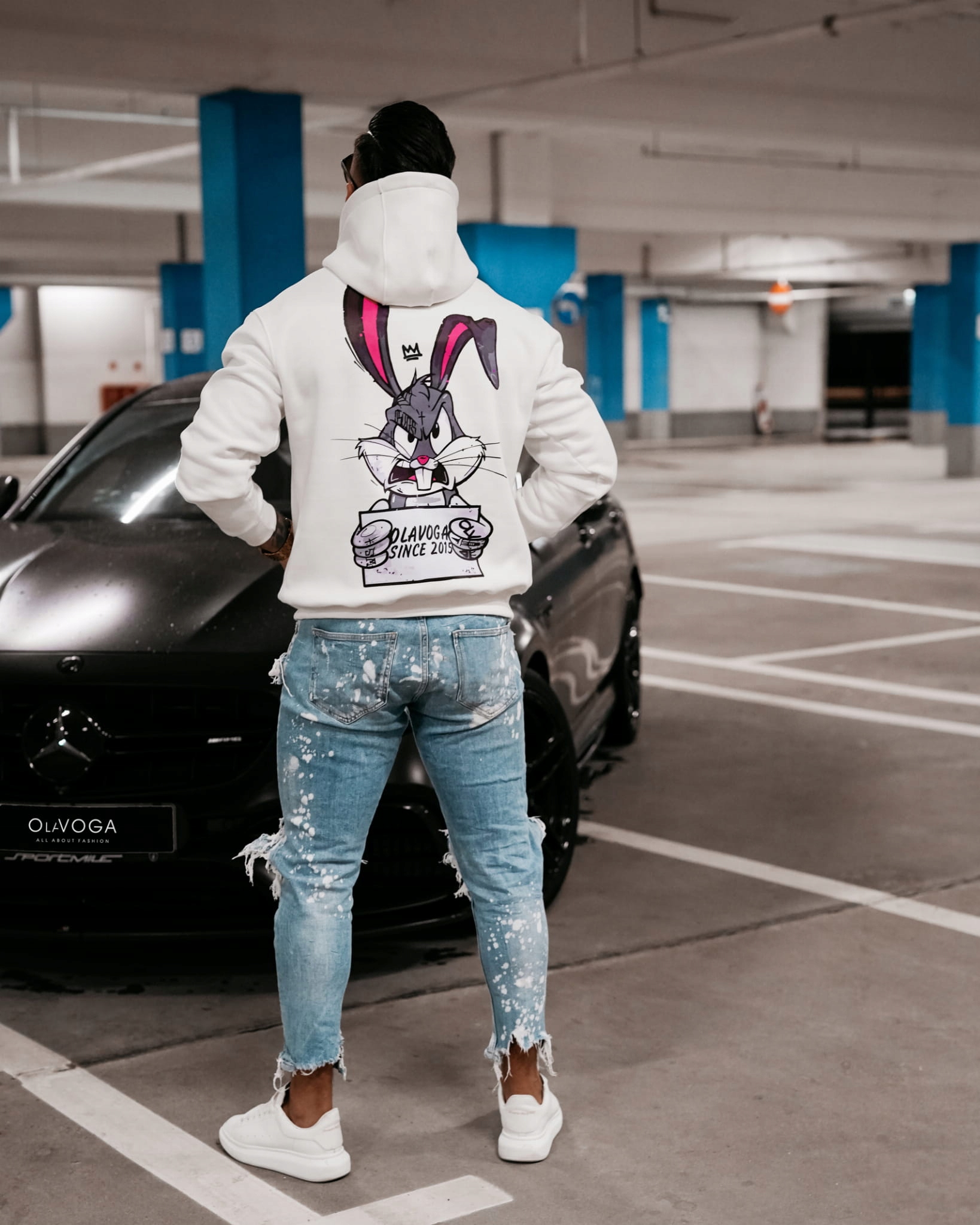 Bluza męska OLAVOGA BLAME MEN 2024 ecru - XL Rozmiar XL