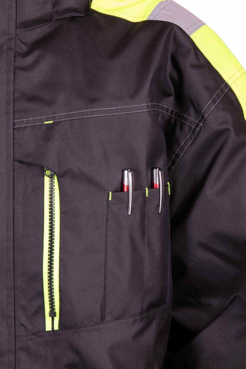 Kurtka OCIEPLANA ODBLASKOWA BENEFIT RIVAL ZIMA 3XL Rozmiar 3XL