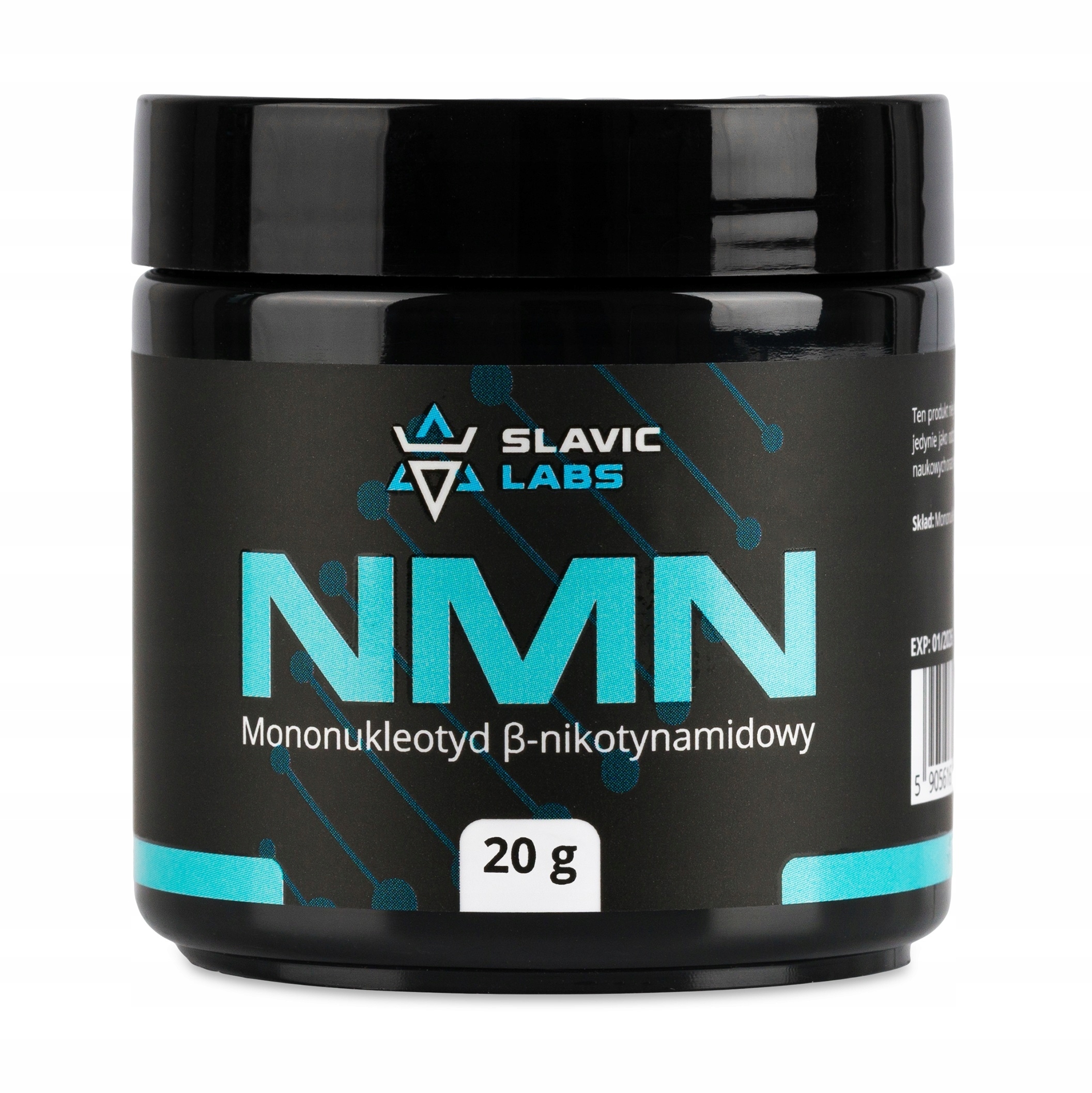 Nmn Czysty Laboratoryjnie >99.5% Mononukleotyd Nikotynamidu Slavic Labs 20g