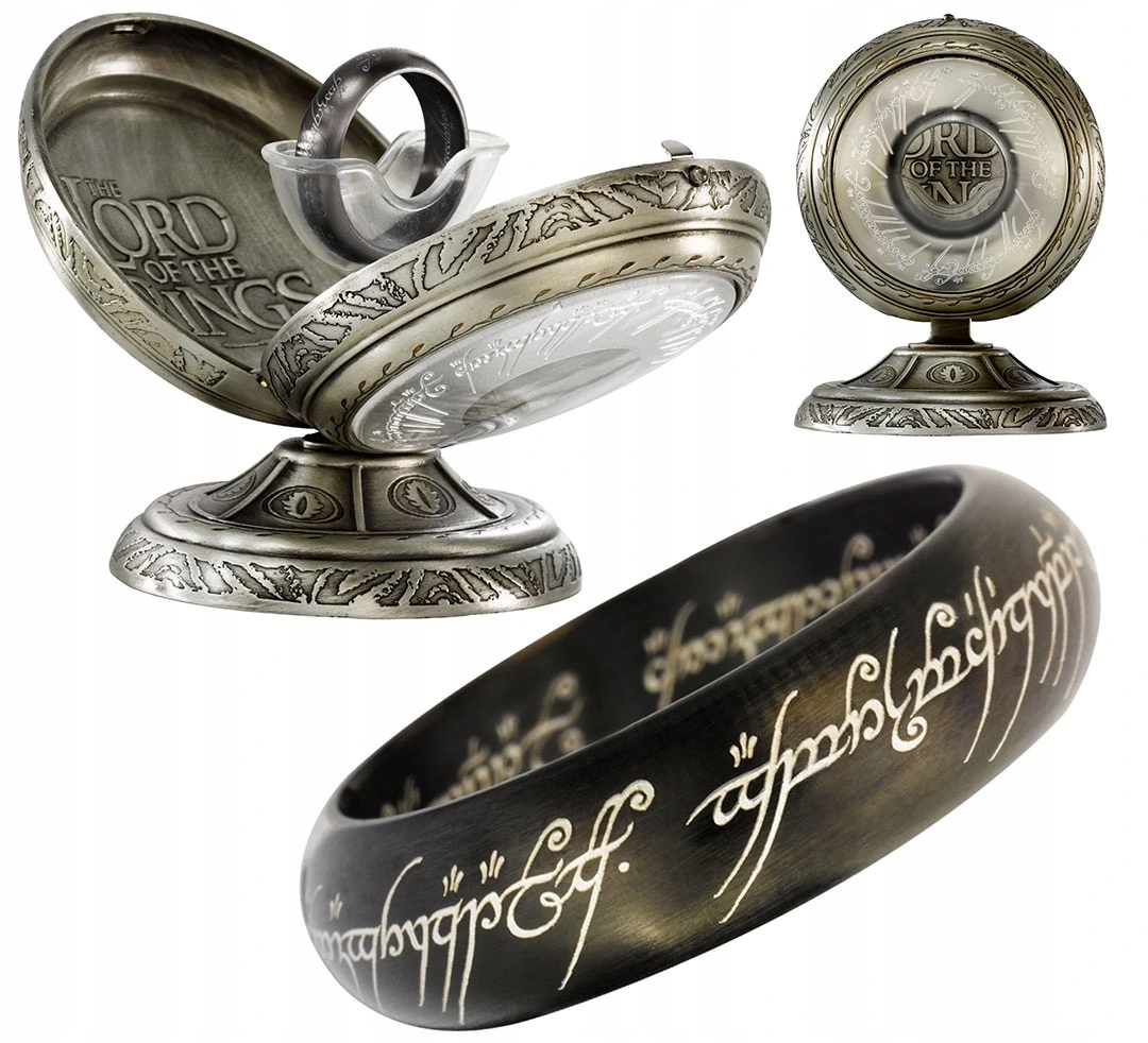 Jeden prsten nerezová ocel (černý), Pán prstenů