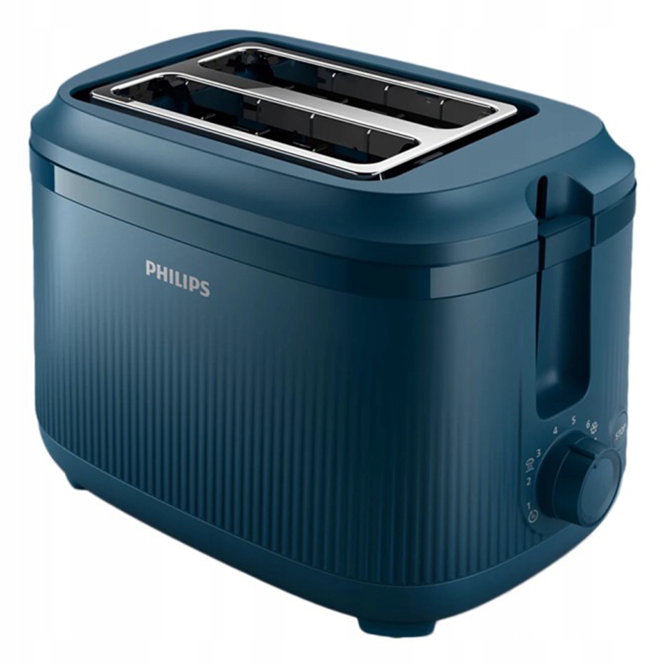 TOSTER PHILIPS HD2511/70 SERIA 3000 NIEBIESKI 830 W RUSZT DO BUŁEK Kolor dominujący niebieski