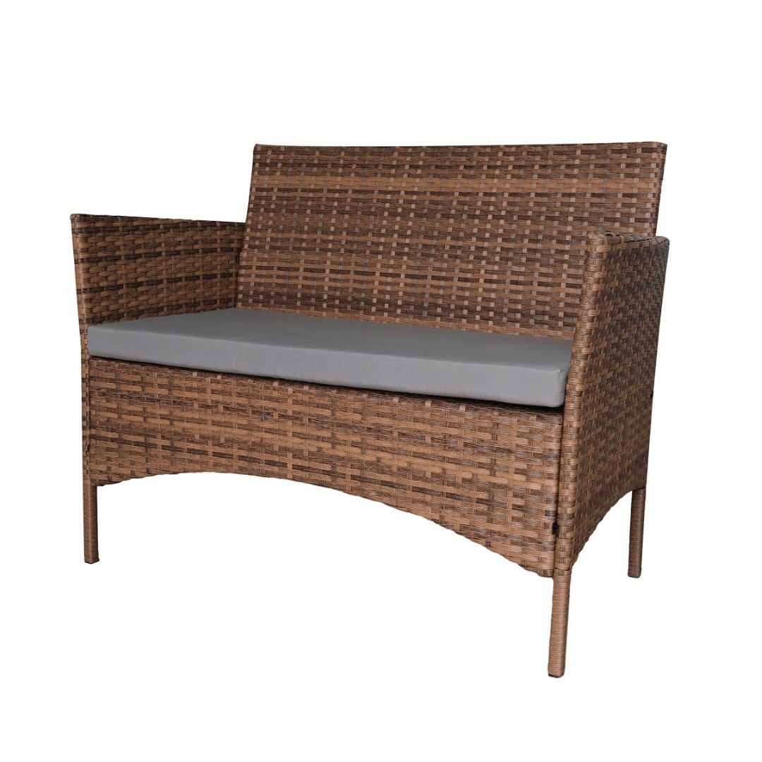 Zestaw Mebli Ogrodowych Technorattan Sofa Krzesła Stolik odporne na wodę Producent inny