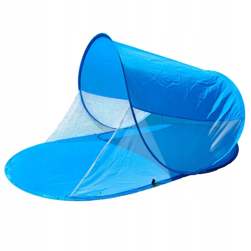 Namiot Plażowy Przewiewny Parawan Składany Pokrowiec 200 X 120CM Niebieski