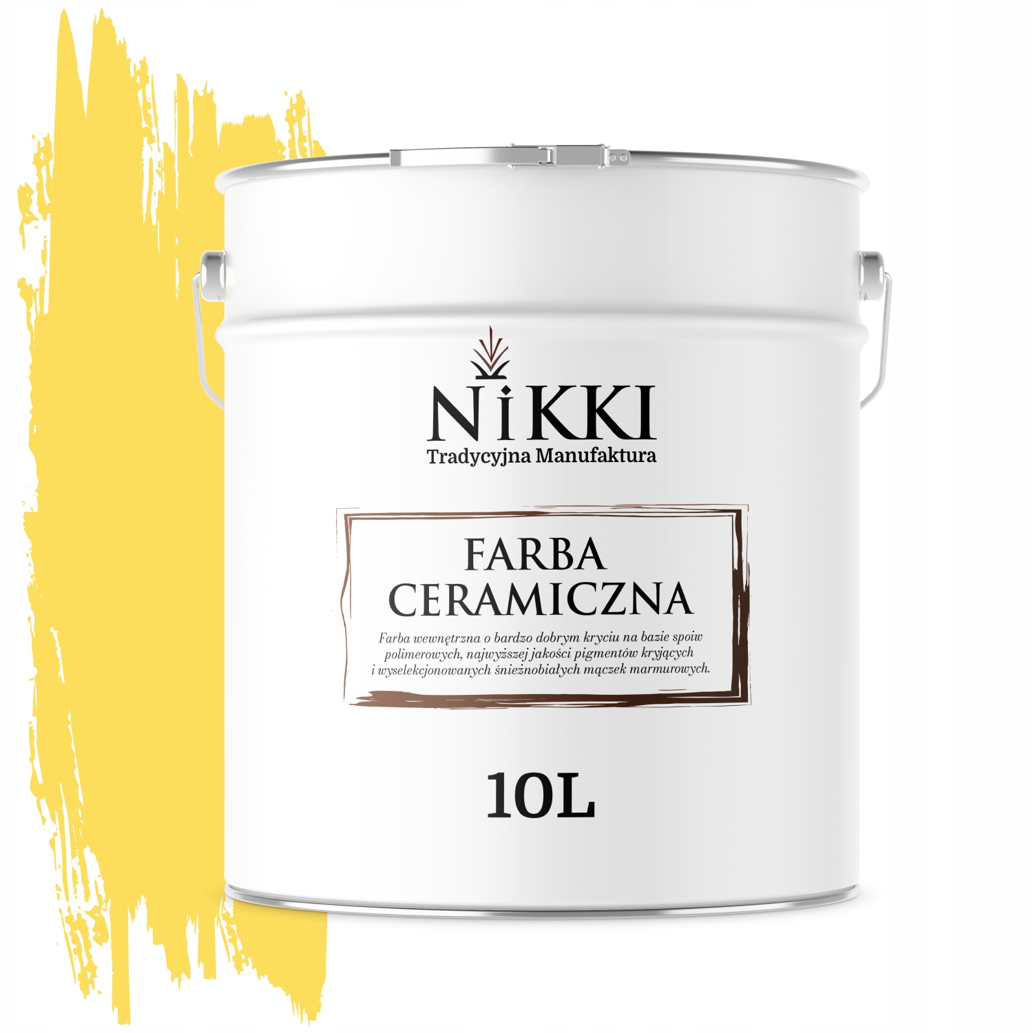 Keramická Stropná Farba Na Stenu Žltá H6872 Hlboká Matná 10 L