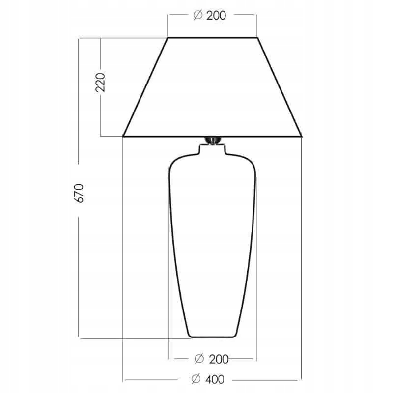 Lampa stołowa BILBAO L019031214 - 4concepts Zasilanie sieciowe