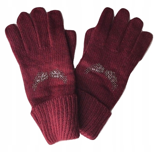 Dámske zimné rukavice s vlnou