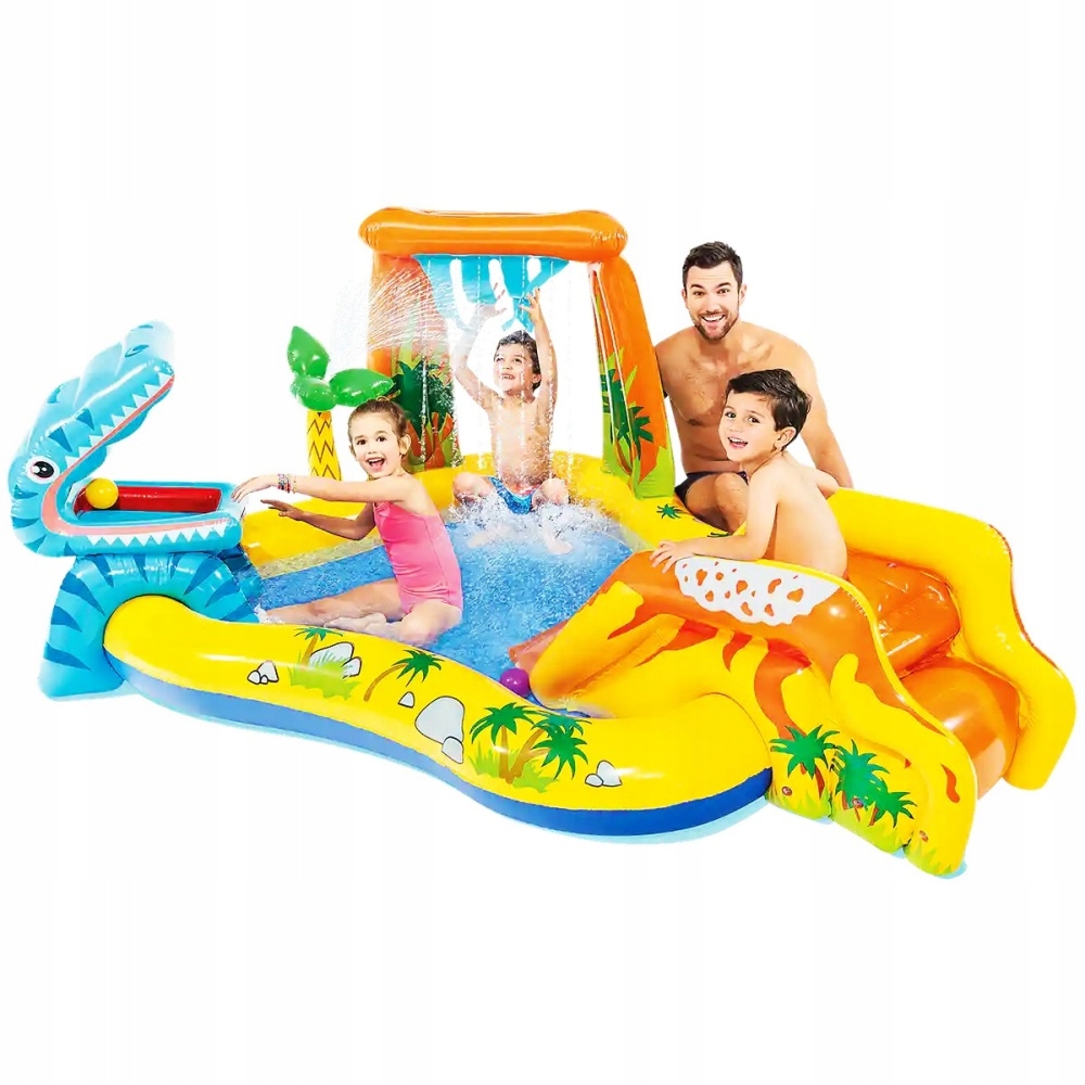 DMUCHANY PLAC ZABAW wodny dinozaur BASEN INTEX EAN (GTIN) 745704194234