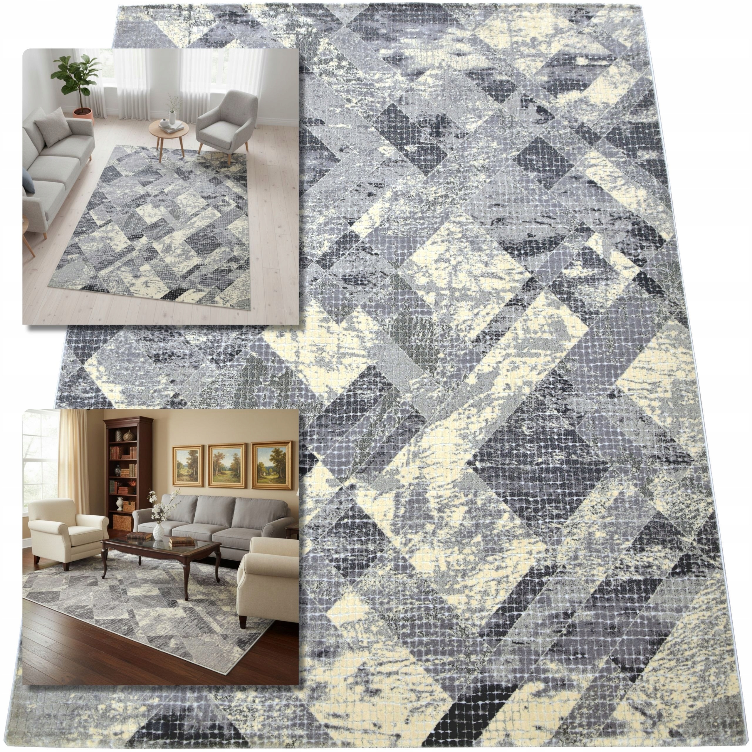 Koberec 116x180 Valencia Šedý Klasický Glamour Koberce Do Obývacího Pokoje Lof