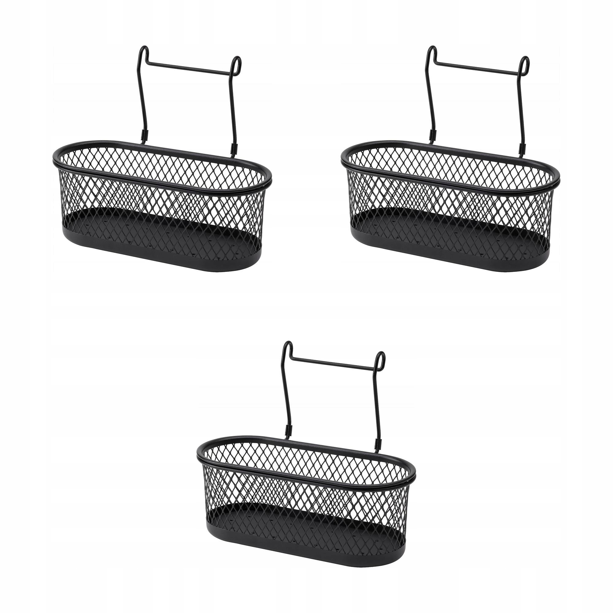 3 ks Nádoba Hultarp černý 31x16 cm do kuchyně s příslušenstvím