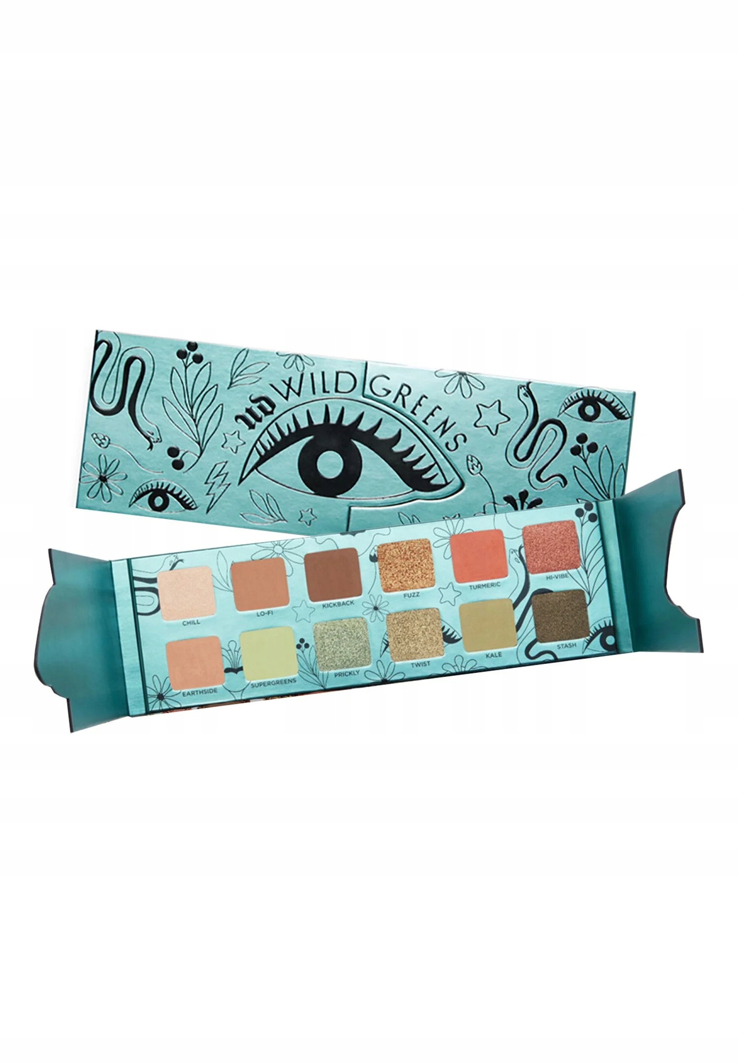 Urban Decay Wild Greens Eyeshadow Palette Paleta stínů 12 barev
