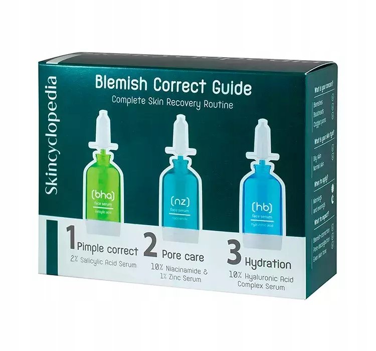 Skincyclopedia Blemish Correct Guide Čistící kúra ve 3 krocích 3x15 ml