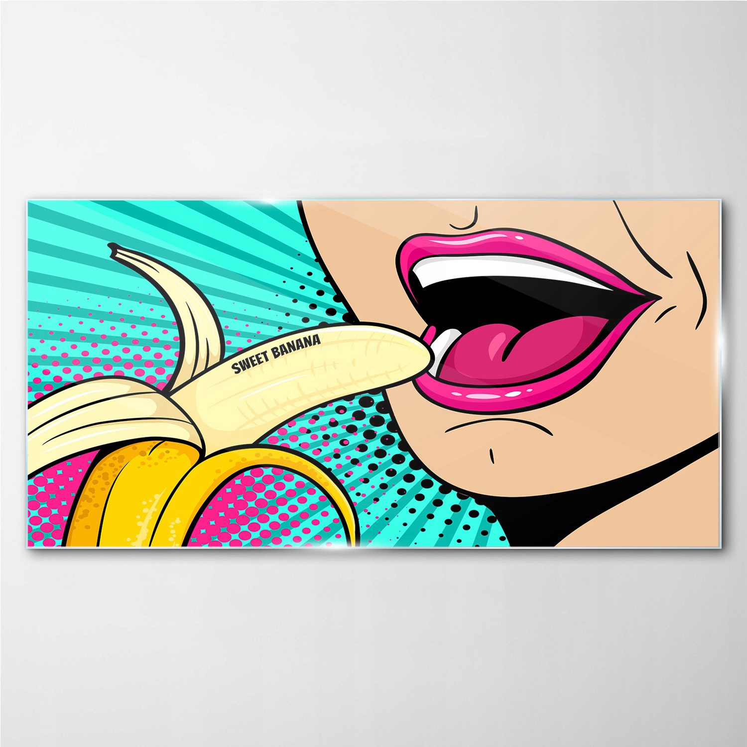 

Foto-obraz szklany do salonu Owoce banan 140x70 cm