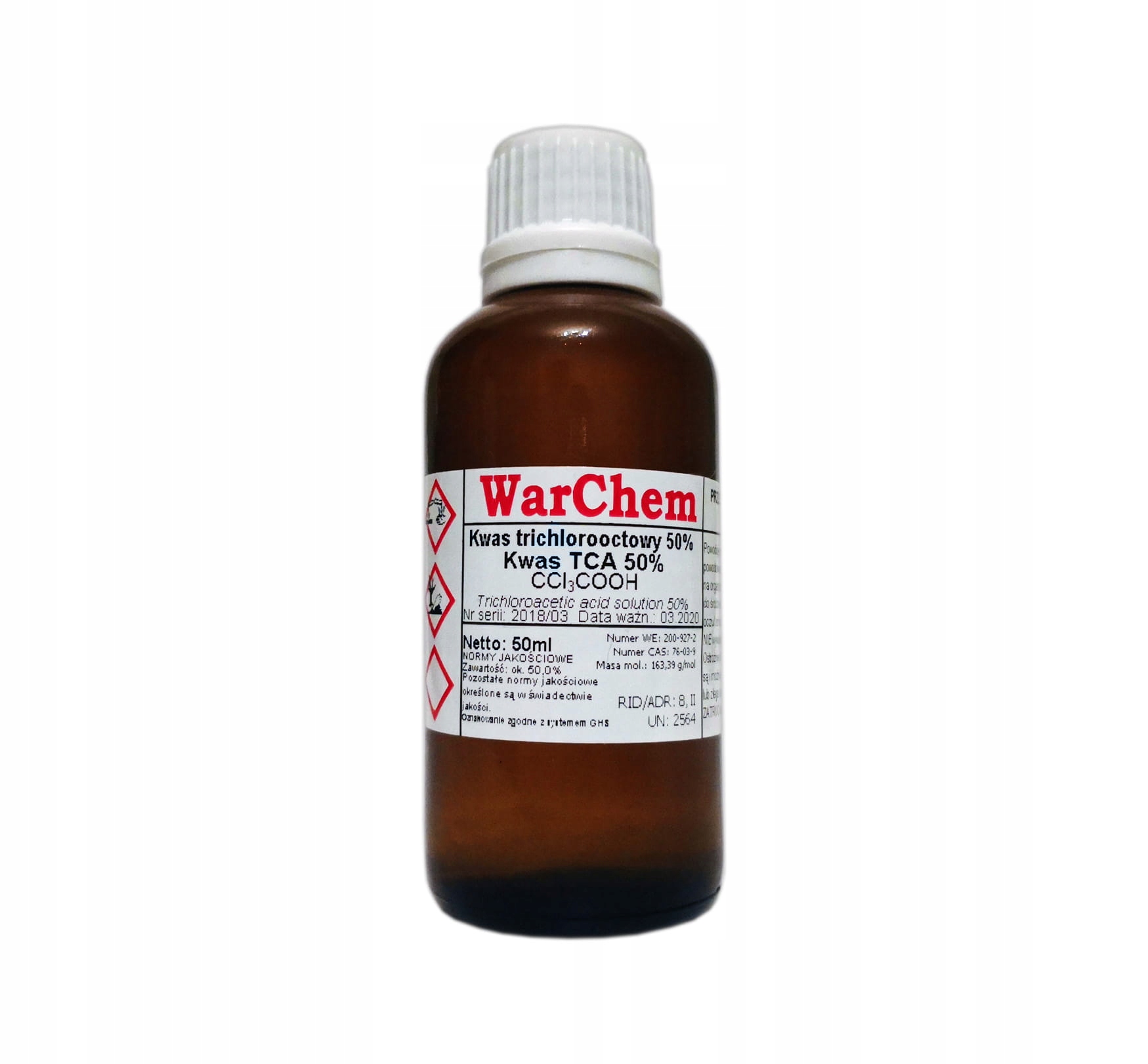 

Kwas Trójchlorooctowy 50% (tca) czysty 50ml