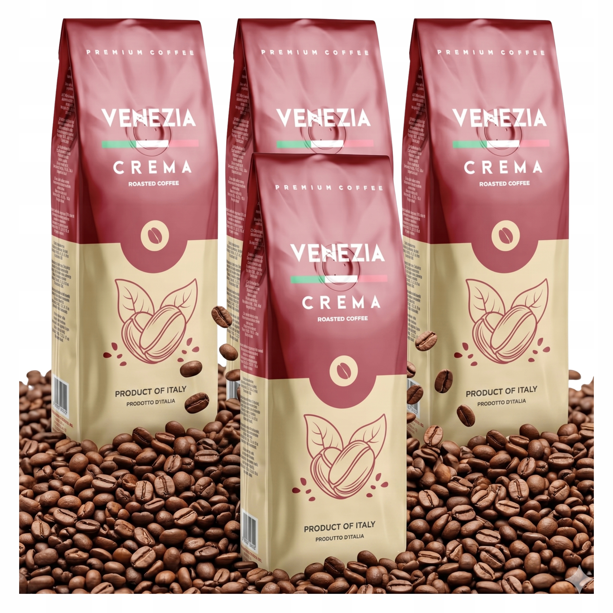 Káva Italská Venezia Crema Tradiční receptura 4x1 kg