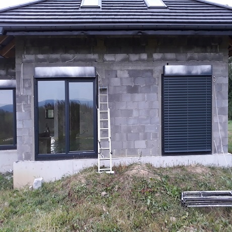 Okno PCV Schüco RU Białe 3 szyby 80x230 800x2300 Marka Alukonstrukt