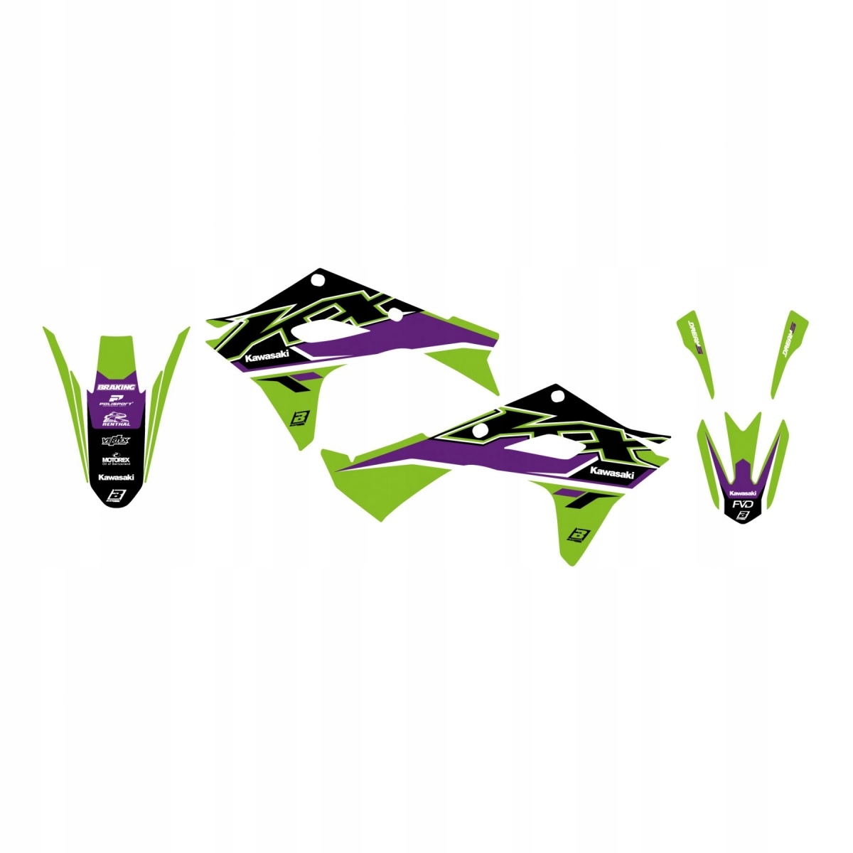 Sada Nálepiek (oklein) Kawasaki Kx 250F 25; Kx 450F 24-25 Dream 5