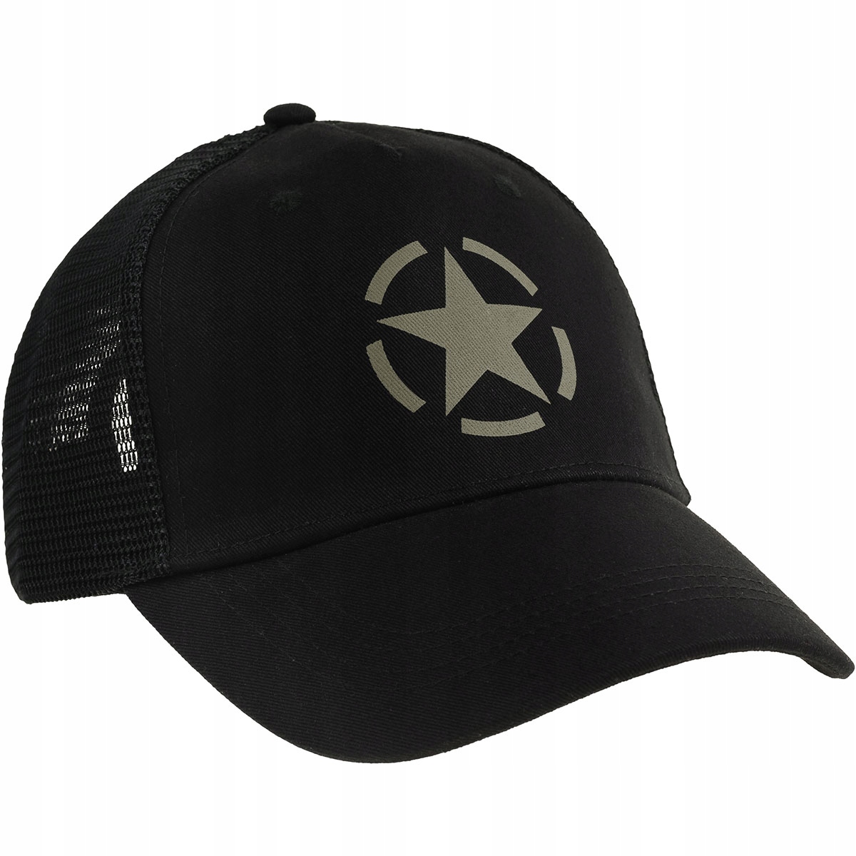 

Mfh Czapka z Daszkiem Trucker Logo Tirówka Czarna
