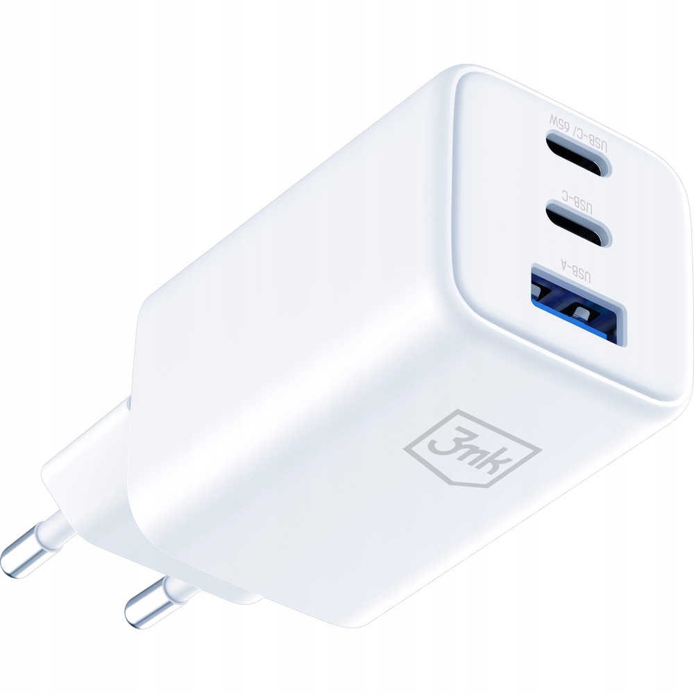 Síťová nabíječka 3mk Hyper GaN Charger 65W, 2x Usb-c 1x Usb-a Pd Qc 4+