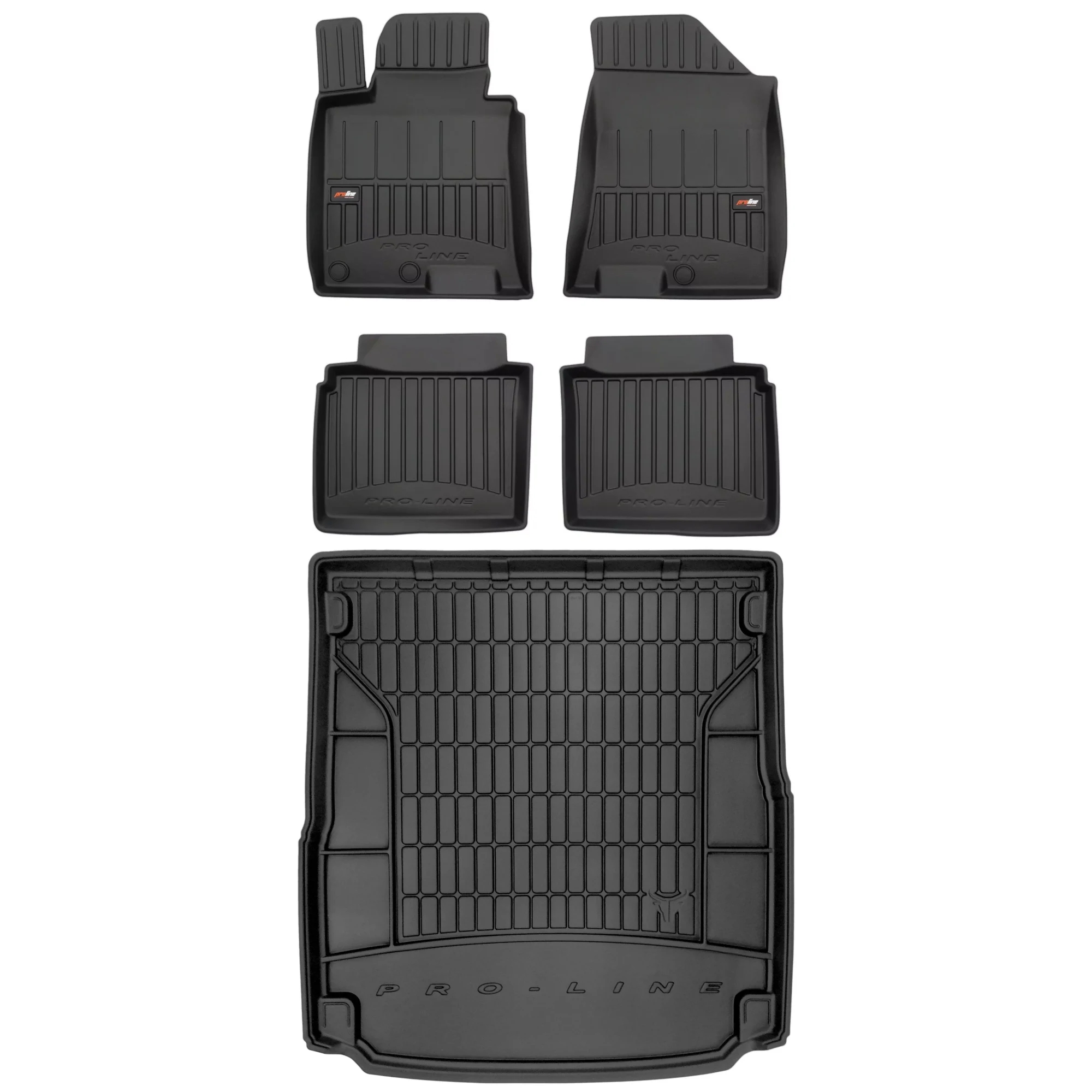 Gumová sada 3D koberčekov a rohože Hyundai i40 2011-2019 Kombi, bez výklenkov na boku