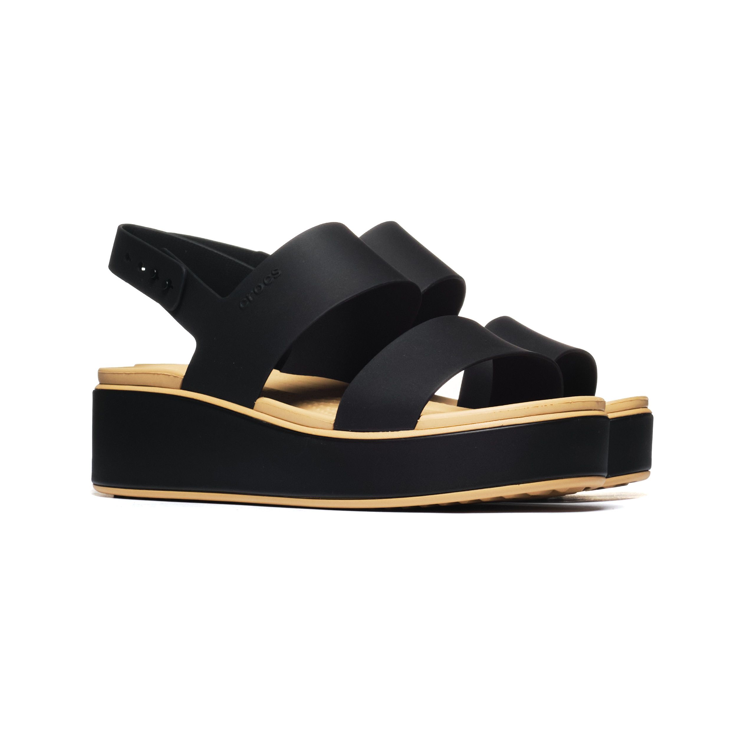Nazouváky Crocs Brooklyn Matte Wrap Low Wedge W 211802-0RI 3 Černá 39-40 D...